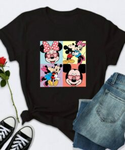 Little Heart Happy Valentines Day Disney Shirt Minni Mouse Clothes Gifts Unisex T-shirt Family Birthday Gift Adult Kid Toddler Tee