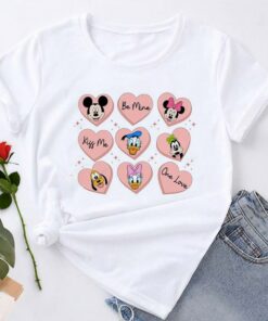 Little Heart Happy Valentines Day Disney Shirt Unisex T-shirt Family Birthday Gift Adult Kid Toddler Tee 6