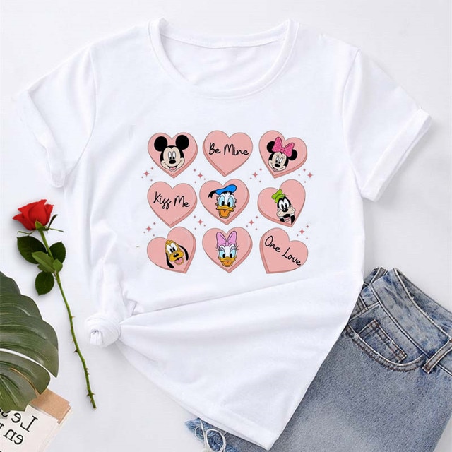 Little Heart Happy Valentines Day Disney Shirt Unisex T-shirt Family Birthday Gift Adult Kid Toddler Tee 6
