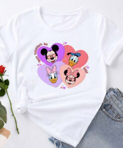 Little Heart Happy Valentines Day Disney Shirt Unisex T-shirt Family Birthday Gift Adult Kid Toddler Tee 7
