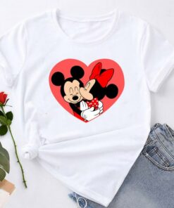 Little Heart Happy Valentines Day Disney Unisex T-shirt Adult Kid Toddler Tee