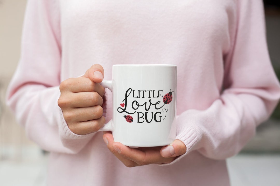 Little Love Bug Valentine's Mug, Lady Bug Mug, Valentine Saying Mug, Valentines For Her, Valentines For Him