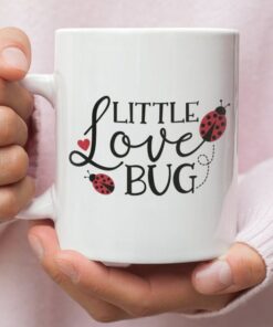 Little Love Bug Valentines Mug, Lady Bug Mug, Valentine Saying Mug, Valentines For Her, Valentines For Him