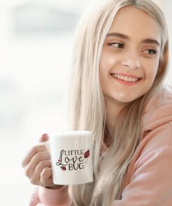 Little Love Bug Valentine's Mug, Lady Bug Mug, Valentine Saying Mug, Valentines For Her, Valentines For Him