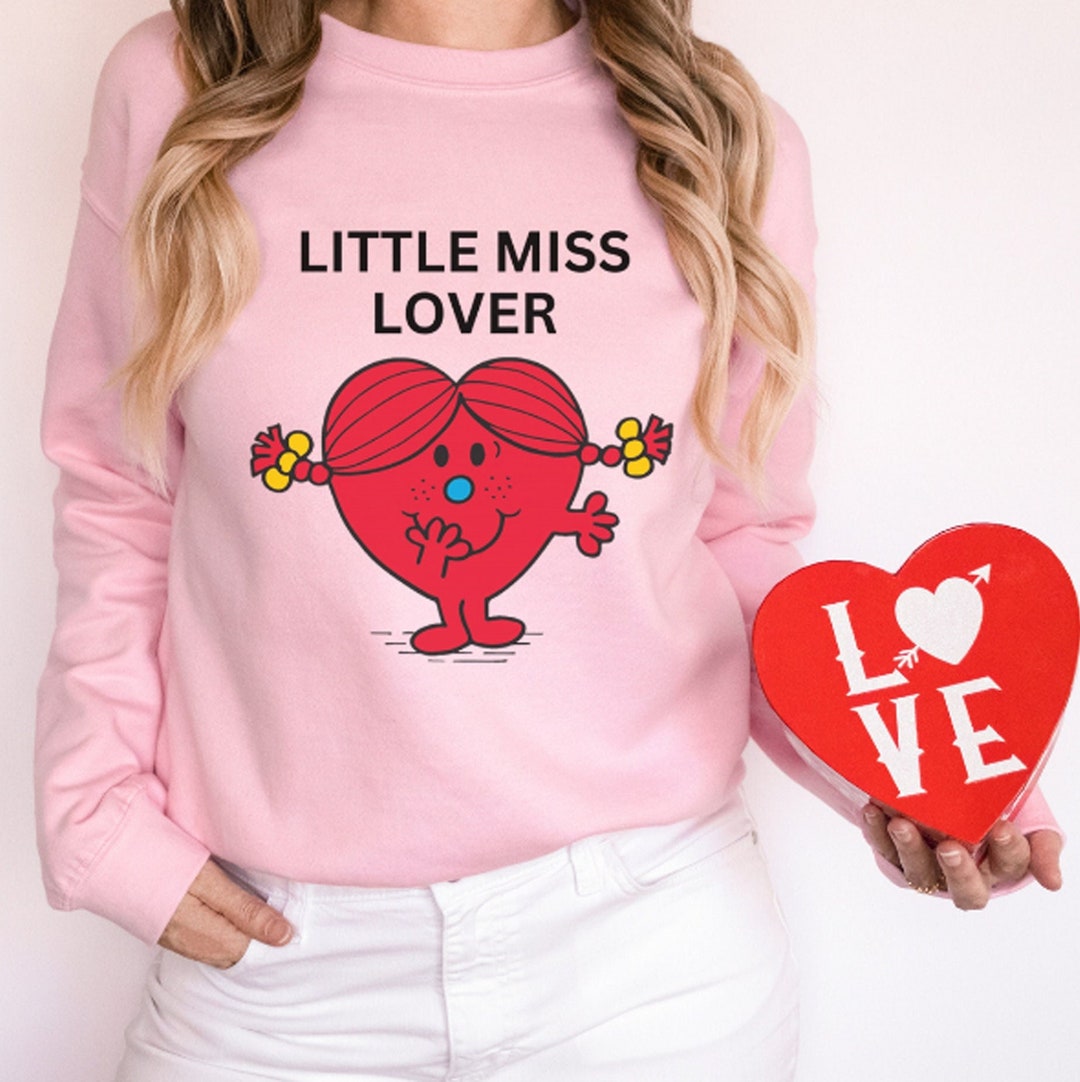 Little Miss Lover Valentines Day Unisex Heavyweight Crewneck Sweatshirt