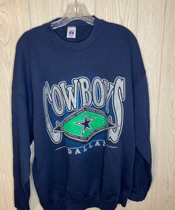 Logo 7 Dallas Cowboys NFL Tshirt Pullover Hoodie Crewneck Sweatshirt Reprinted Full Color Full Size Gifts For NFL Fans