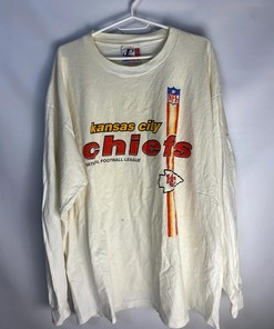 Logo Athletic NFL Chiefs Tshirt Pullover Hoodie Crewneck Sweatshirt Reprinted Full Color Full Size Gifts For NFL Fans