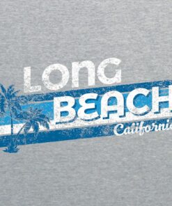 Long Beach Retro Resort - Vacation Holiday Summer Shirt Sweatshirt Pullover Hoodie Reprinted Full Color Full Size