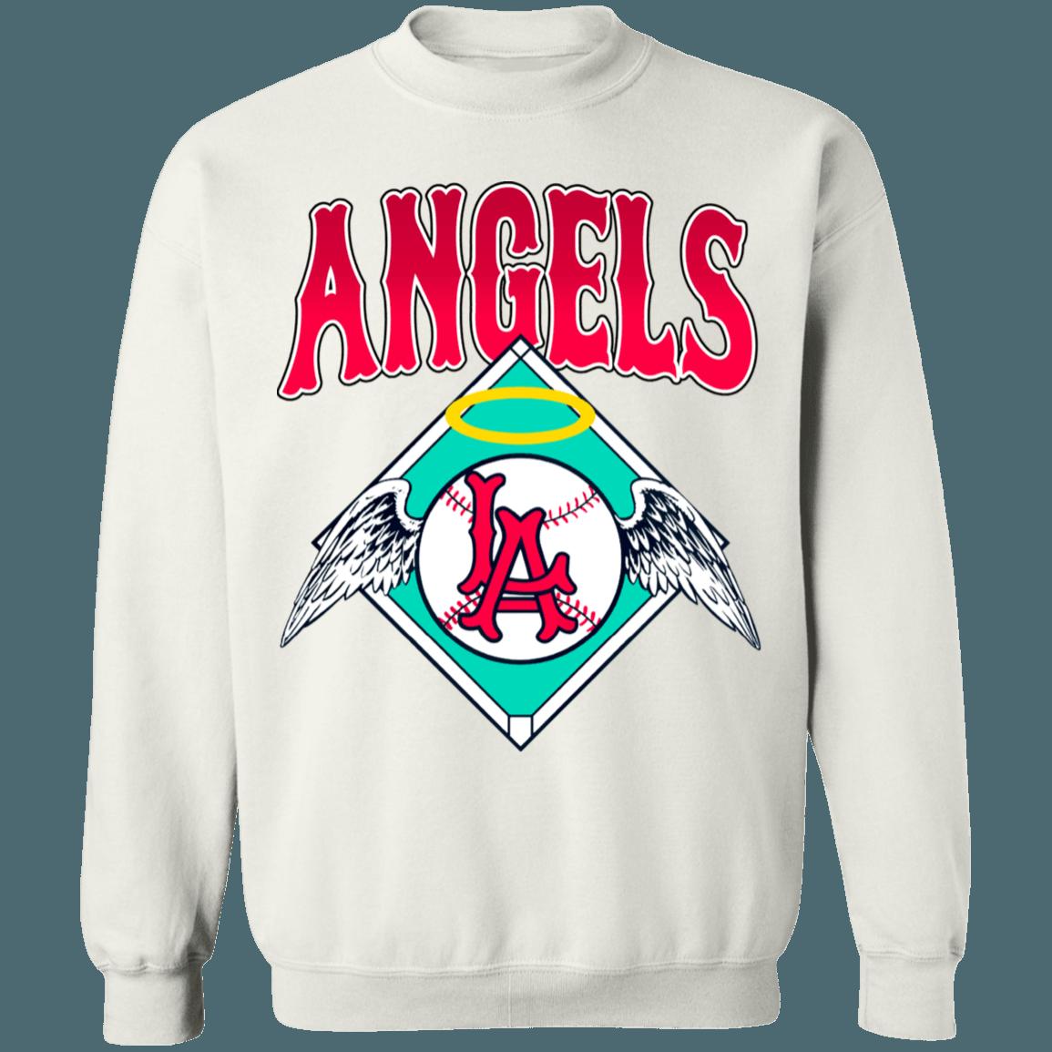 Los Angeles Angels Vintage Crewneck Sweatshirt Hoodie Shirt Gifts for MLB Fans - Image 2