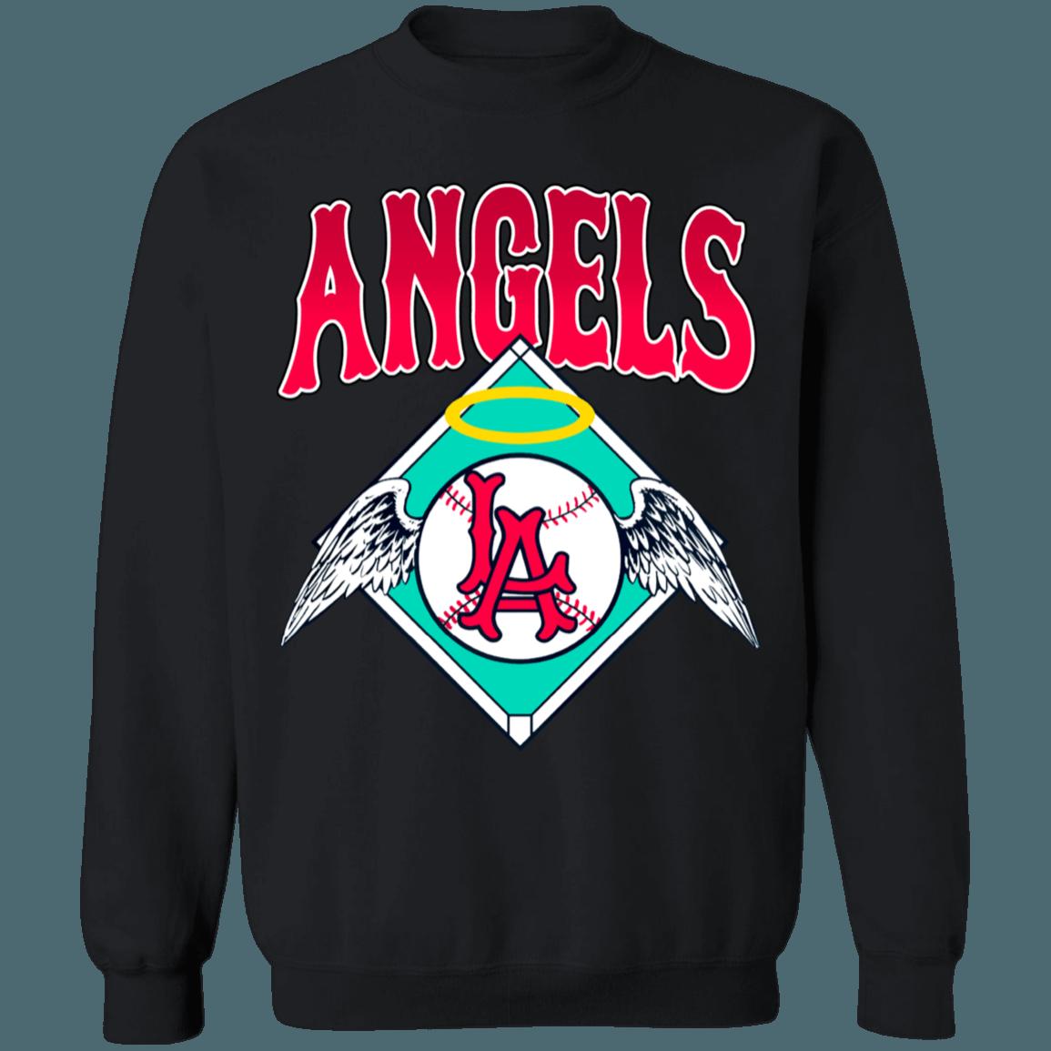 Los Angeles Angels Vintage MLB Crewneck Sweatshirt Hoodie Shirt Gifts for MLB Fans