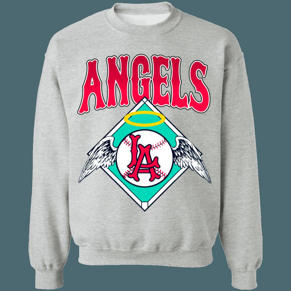 Los Angeles Angels Vintage MLB Crewneck Sweatshirt Hoodie Shirt Gifts for MLB Fans - Image 3