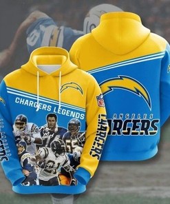 Los Angeles Chargers Legends Unisex 3D All Over Print Zip Up Hoodienfl Zip Up Hoodie