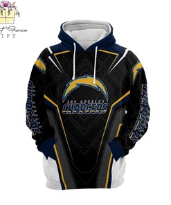 Los Angeles Chargers Nfl Balls Black Blue 3D All Over Print Zip Up Hoodie Option