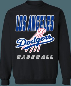 Los Angeles LA Dodgers 1990's Retro MLB Crewneck Sweatshirt Hoodie Shirt Gifts for Fans