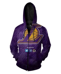 Los Angeles Lakers Nfl 3D All Over Print Zip Up Hoodie Option