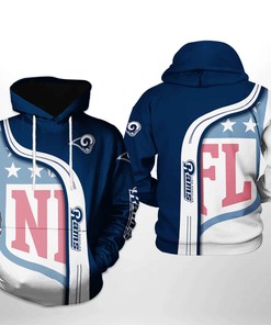 Los Angeles Rams Nfl Team 3D All Over Print Zip Up Hoodie Option