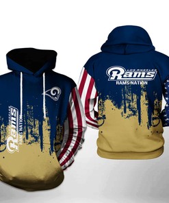 Los Angeles Rams Nfl Team Us 3D All Over Print Zip Up Hoodie Option