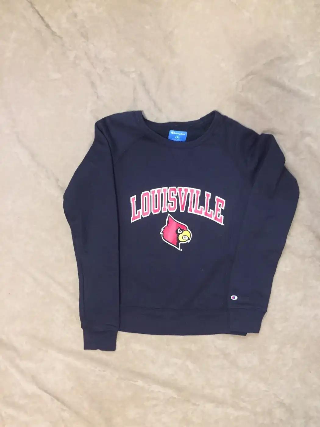 Louisville Cardinals Champion T-Shirt Sweatshirt Pullover Hoodie Reprinted Full Color Full Size Gift For NCAA Fans