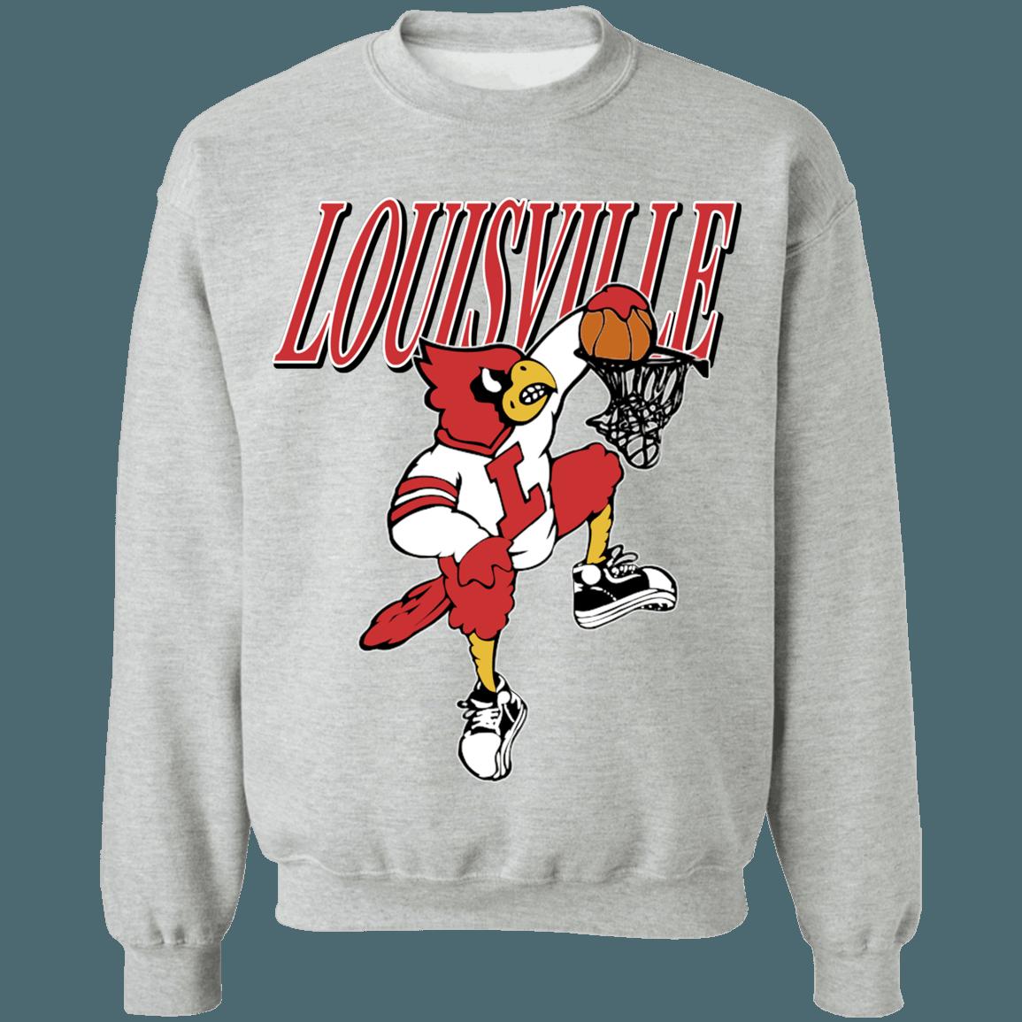 Louisville Cardinals Vintage NCAA Basketball Crewneck Sweatshirt Hoodie Shirt Gifts for Fans - Image 2
