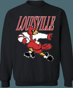 Louisville Cardinals Vintage NCAA Football Crewneck Sweatshirt Hoodie Shirt Gifts for Fans