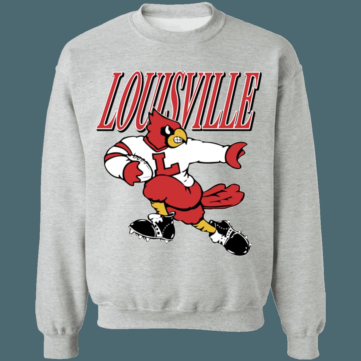 Louisville Cardinals Vintage NCAA Football Crewneck Sweatshirt Hoodie Shirt Gifts for Fans - Image 2