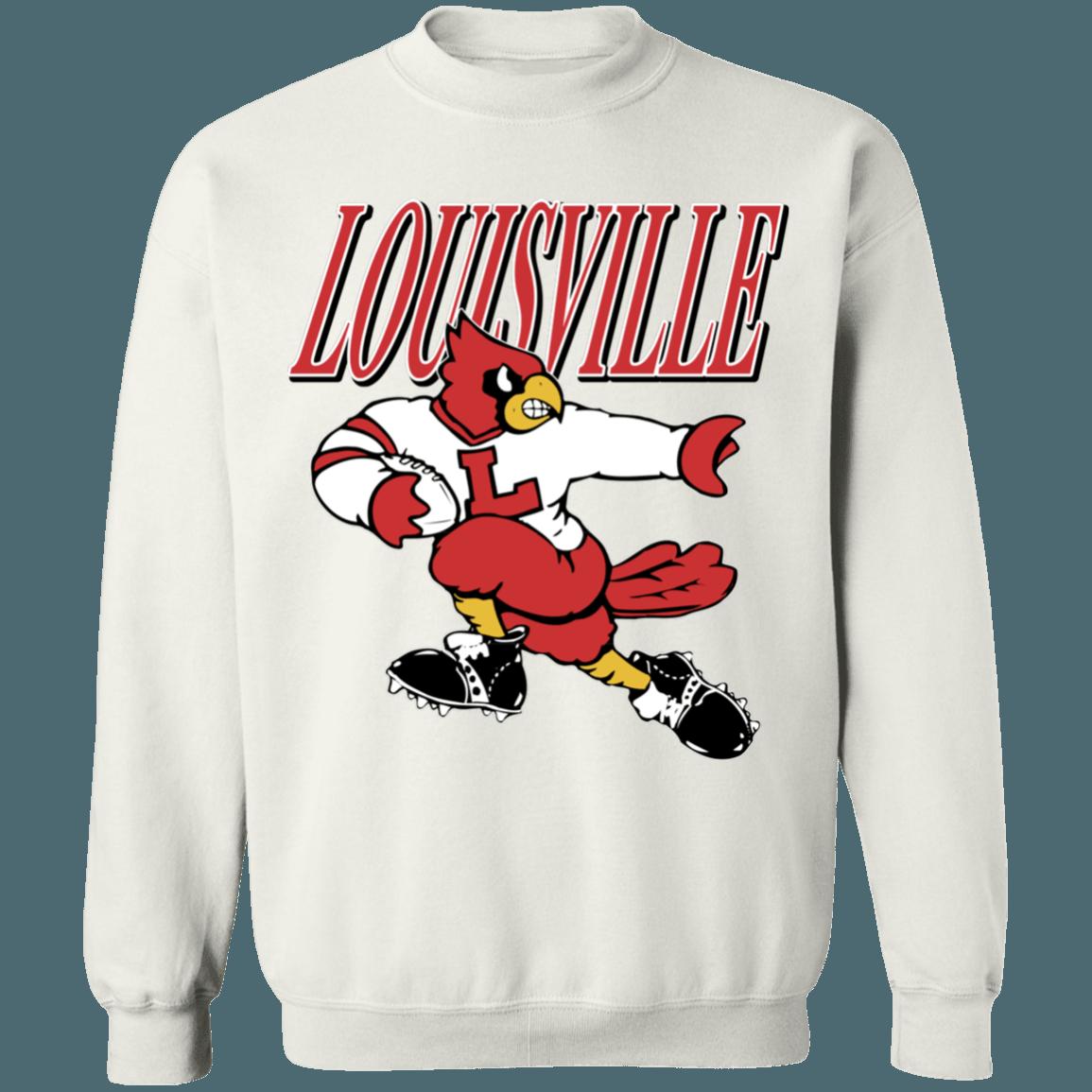 Louisville Cardinals Vintage NCAA Football Crewneck Sweatshirt Hoodie Shirt Gifts for Fans - Image 3