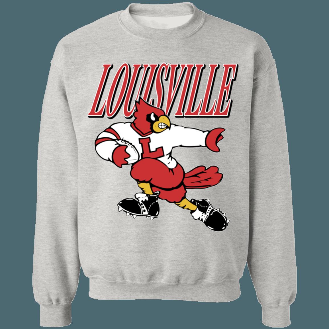 Louisville Cardinals Vintage NCAA Football Crewneck Sweatshirt Hoodie Shirt Gifts for Fans - Image 4