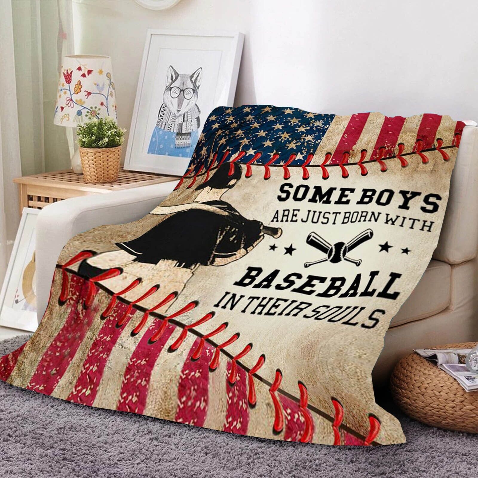Love Baseball Blanket