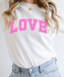 Love Big, Love Bright Valentine Sweatshirt Unisex