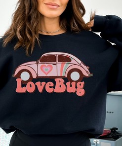 Love Bug Unisex Crewneck Sweatshirt, Valentines Day sweatshirt, Vday crewneck, Volkswagen
