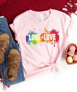 Love Is Love Shirts, Valentine's Shirt, Valentine's Day Shirt, Lgbt Shirt, Equality, Lgbt Outfit, Love Wins, Rainbow Pride Shirt