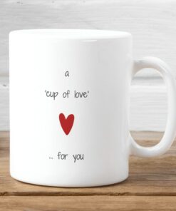 Love Personalized Mug, Cup Of Love For You Mug, Sending Love Gift, Friendship Mug, Gift For Her