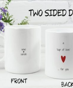 Love Personalized Mug, Cup Of Love For You Mug, Sending Love Gift, Friendship Mug, Gift For Her