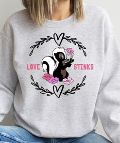 "Love Stinks" Bambi Disney Valentine's Day Raglan - Flower Gift