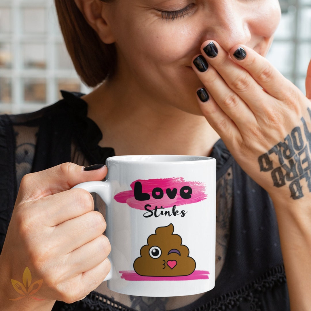 Love Stinks Funny Valentines Day Mug Single Awareness Day Mug Sarcastic Valentines Day Gift