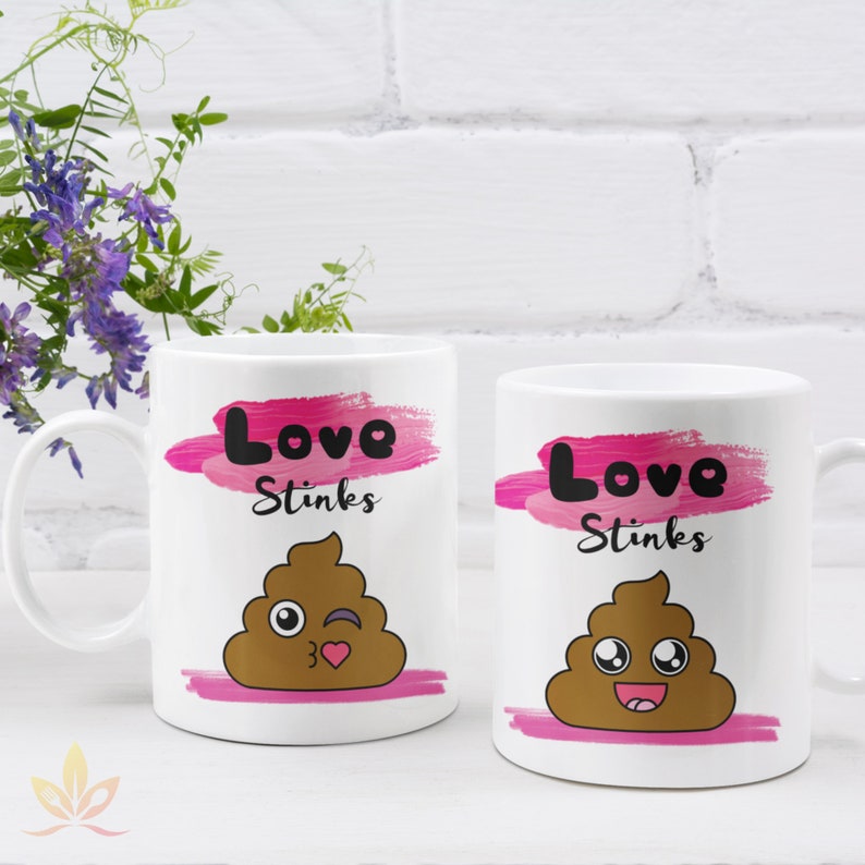 Love Stinks Funny Valentines Day Mug Single Awareness Day Mug Sarcastic Valentines Day Gift
