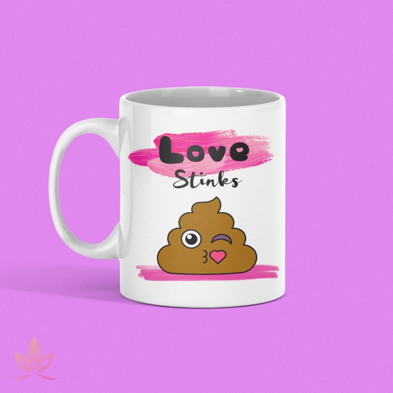 Love Stinks Funny Valentines Day Mug Single Awareness Day Mug Sarcastic Valentines Day Gift