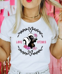 Love Stinks Shirt, Bambi Shirt, Bambi Flower Shirt, Disney Valentines Shirt, Valentines Disney Shirt, Flower Bambi Shirt, Vday Disney Shirt