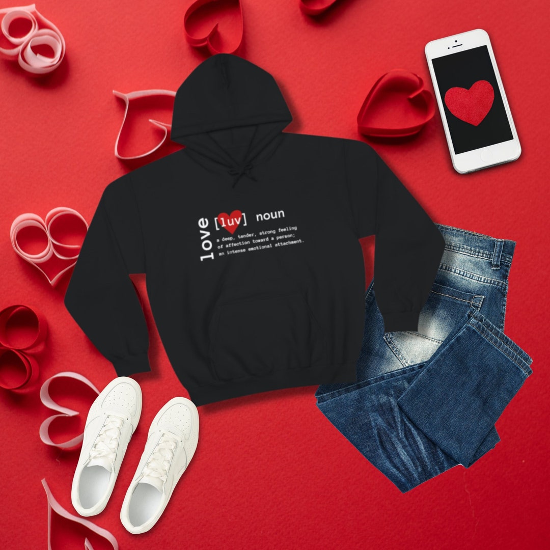 Love Sweatshirt, Valentines Sweatshirt, Valentines Day Outfit, Heart Sweatshirt, Love Valentine Shirt Unisex Hoodie
