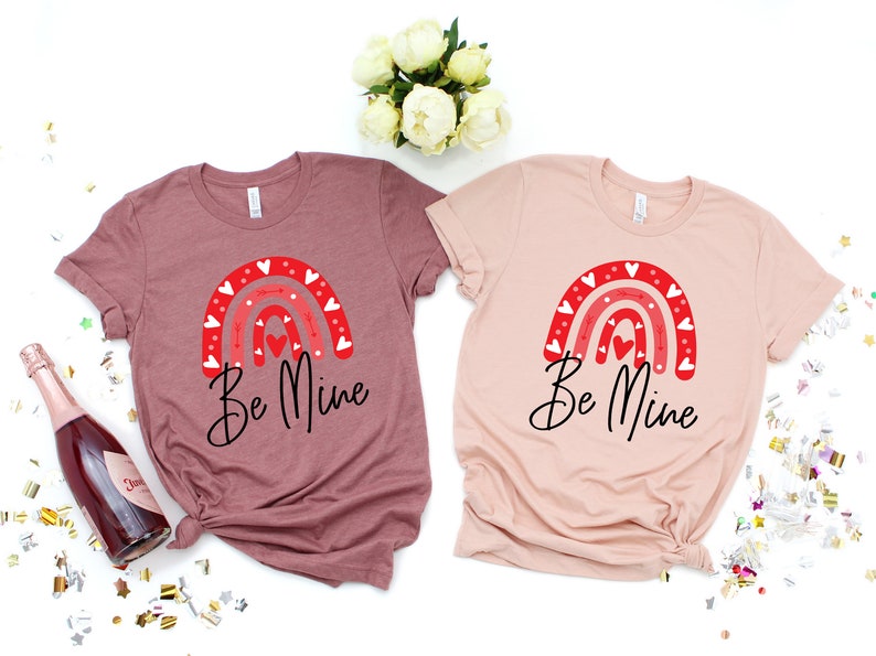 Love Valentine Boho Rainbow Lips Shirt: Heart & Cheetah Print Valentine Gifts Shirt - Image 3