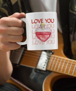 Love You Valentine Mug - Heart Valentine Mug - Valentine For Him - Valentine For Her - Valentine Gift