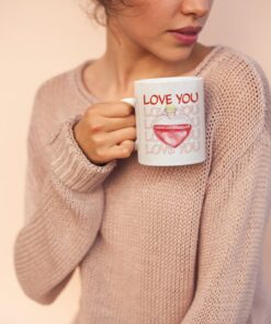 Love You Valentine Mug - Heart Valentine Mug - Valentine For Him - Valentine For Her - Valentine Gift