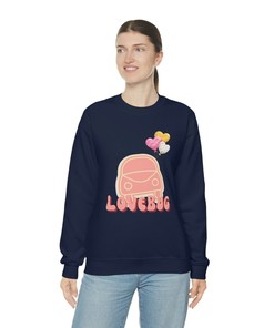 LoveBug Unisex Crewneck Sweatshirt, Trending Apparel, Valentine's Sweater, Couple Sweater, Women's Sweatshirt, Valentine's