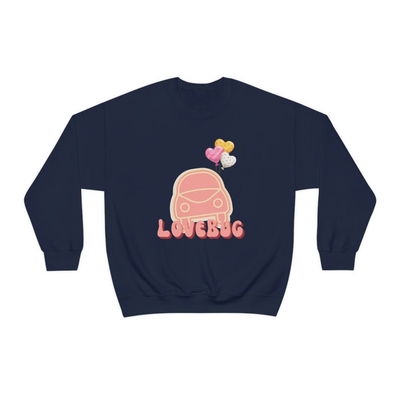 LoveBug Unisex Crewneck Sweatshirt, Trending Apparel, Valentine's Sweater, Couple Sweater, Women's Sweatshirt, Valentine's - Image 3