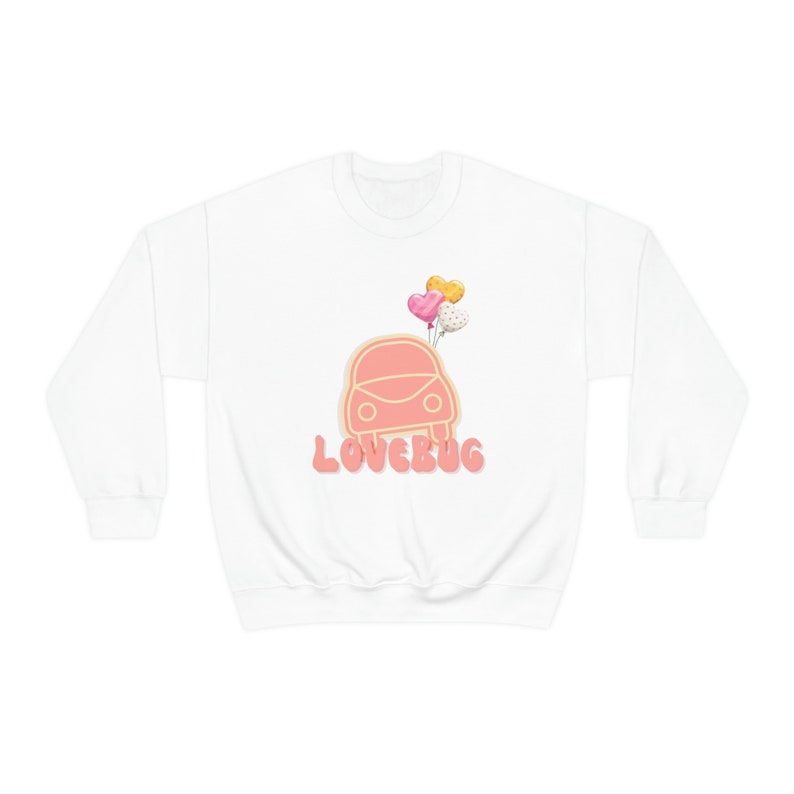 LoveBug Unisex Crewneck Sweatshirt, Trending Apparel, Valentine's Sweater, Couple Sweater, Women's Sweatshirt, Valentine's - Image 4