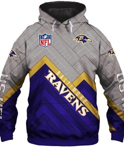 Lowest Price Nfl Baltimore Ravens 3D All Over Printed Hoodie, Zip Up Hoodie