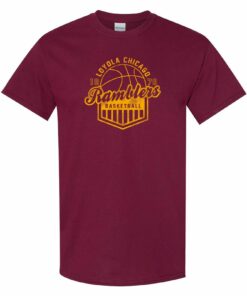 Loyola Chicago Ramblers Basketball Charge Shirt Sweatshirt Pullover Hoodie Reprinted Full Color Full Size