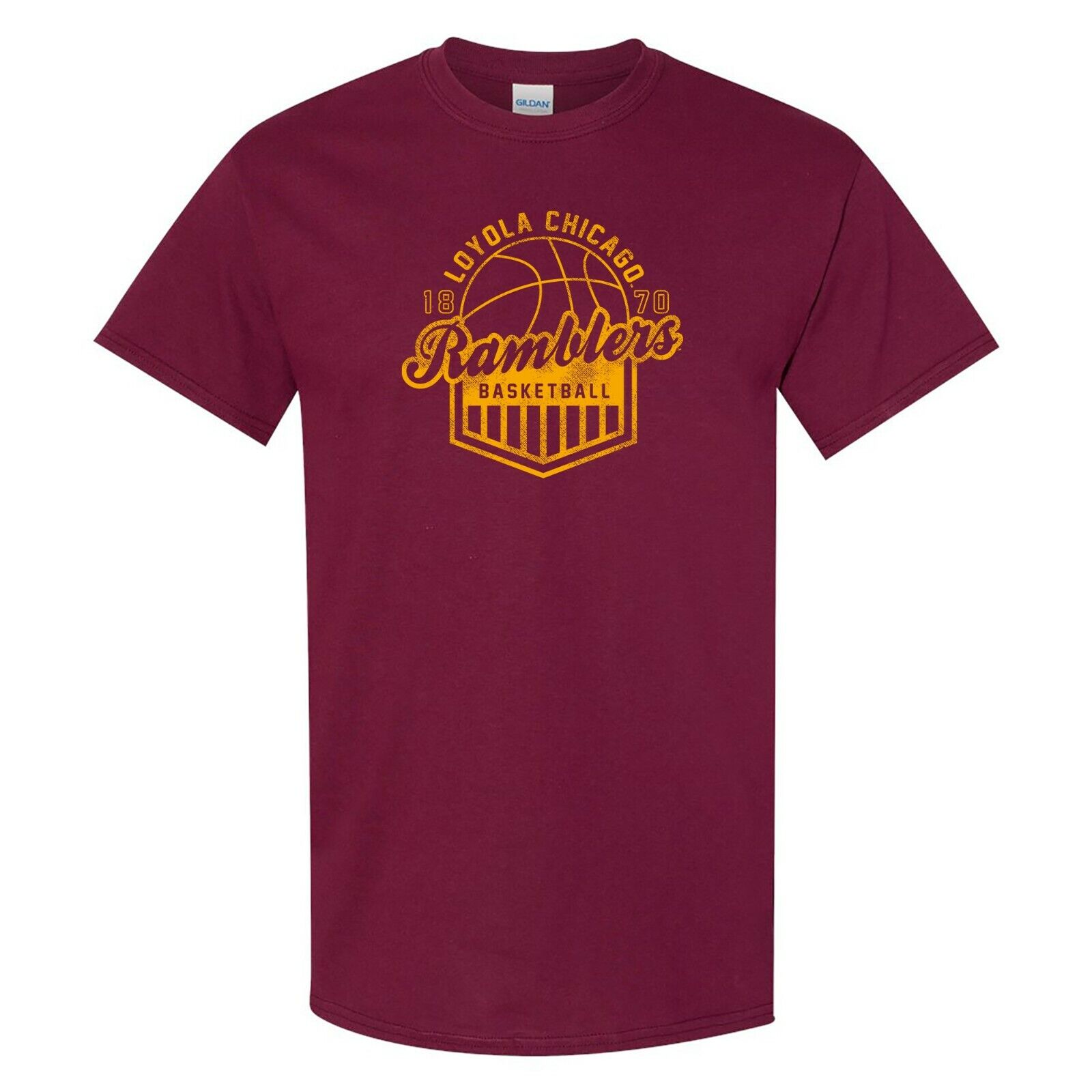 Loyola Chicago Ramblers Basketball Charge Shirt Sweatshirt Pullover Hoodie Reprinted Full Color Full Size