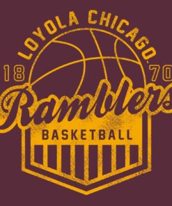 Loyola Chicago Ramblers Basketball Charge Shirt Sweatshirt Pullover Hoodie Reprinted Full Color Full Size