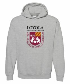 Loyola Chicago Ramblers Institutional Logo Shirt Sweatshirt Pullover Hoodie Reprinted Full Color Full Size